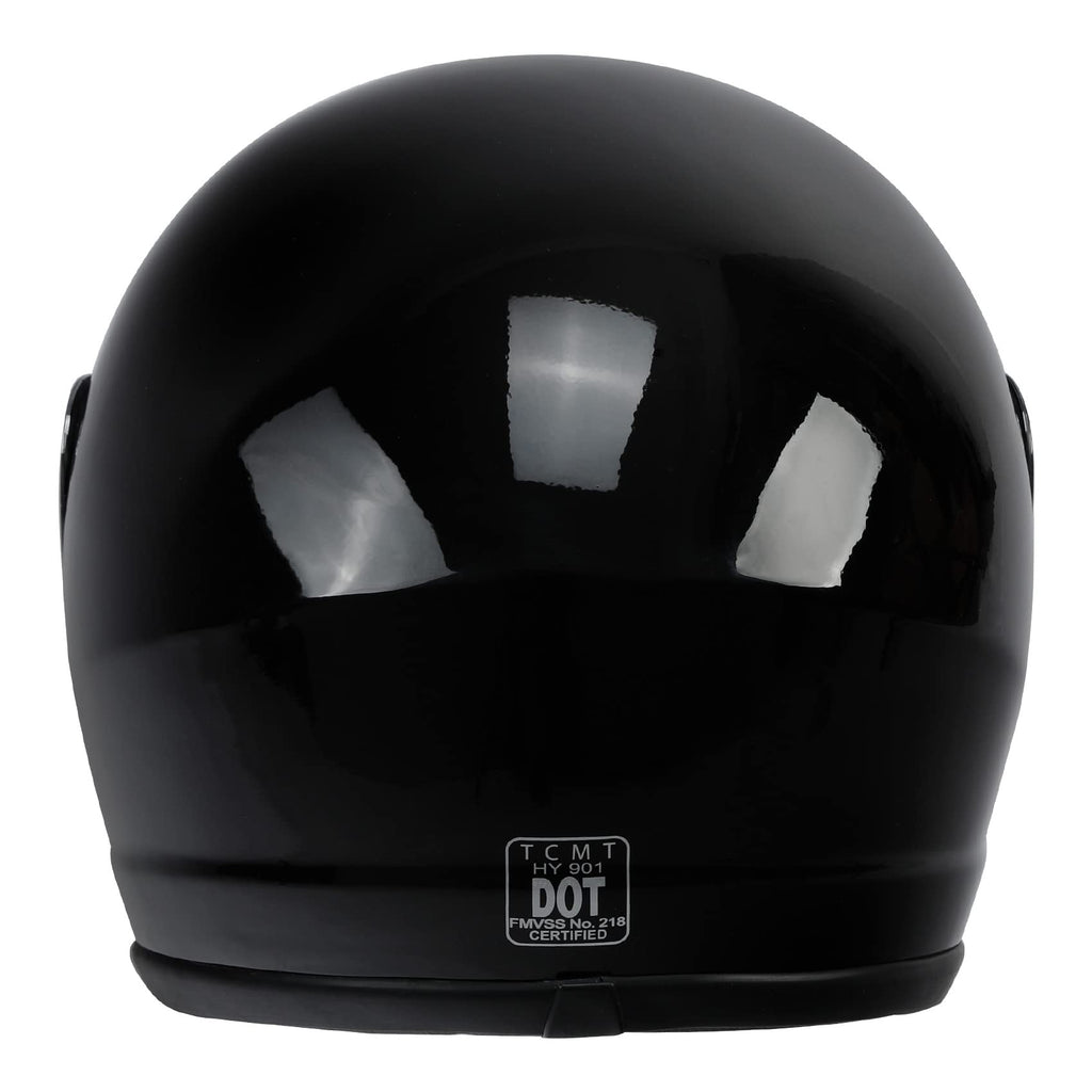 Gloss Black Full Face Motorcycle Helmet J118915