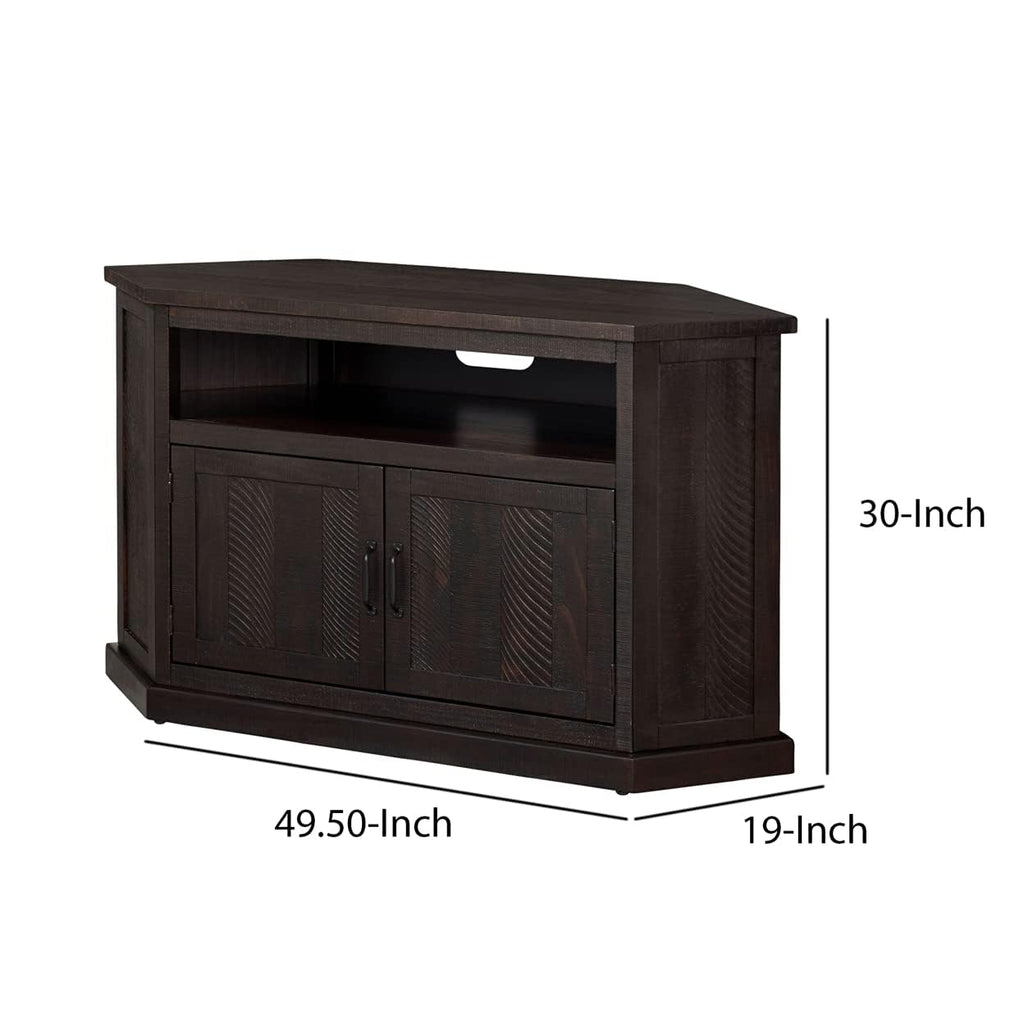 Solid Wood TV Stand with Cabinet Storage P711720