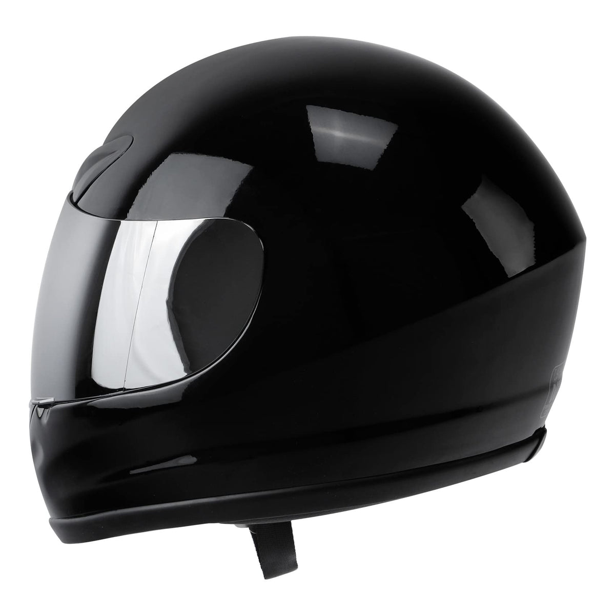 Gloss Black Full Face Motorcycle Helmet J118915