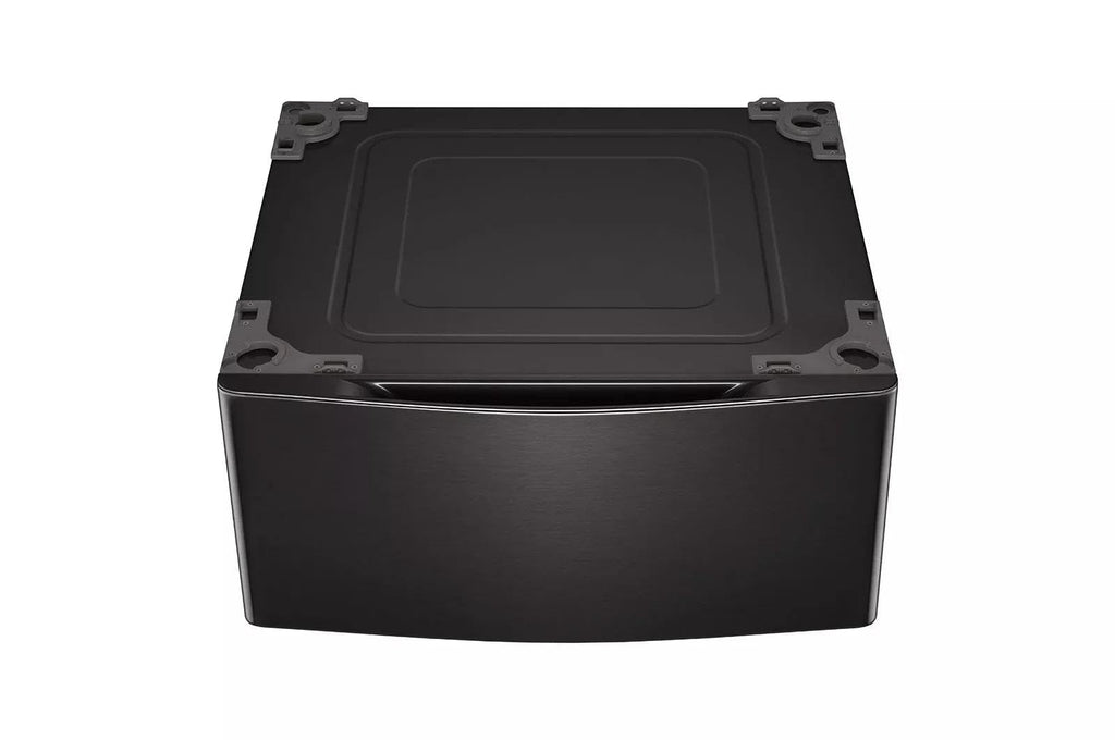 29 in. Laundry Pedestal with Storage Drawer in Black Steel D738
