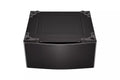 29 in. Laundry Pedestal with Storage Drawer in Black Steel D738