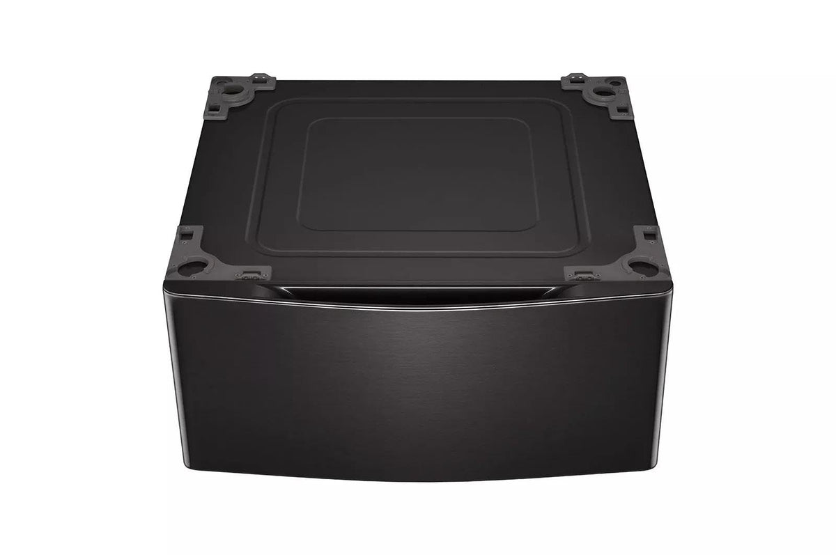29 in. Laundry Pedestal with Storage Drawer in Black Steel D738