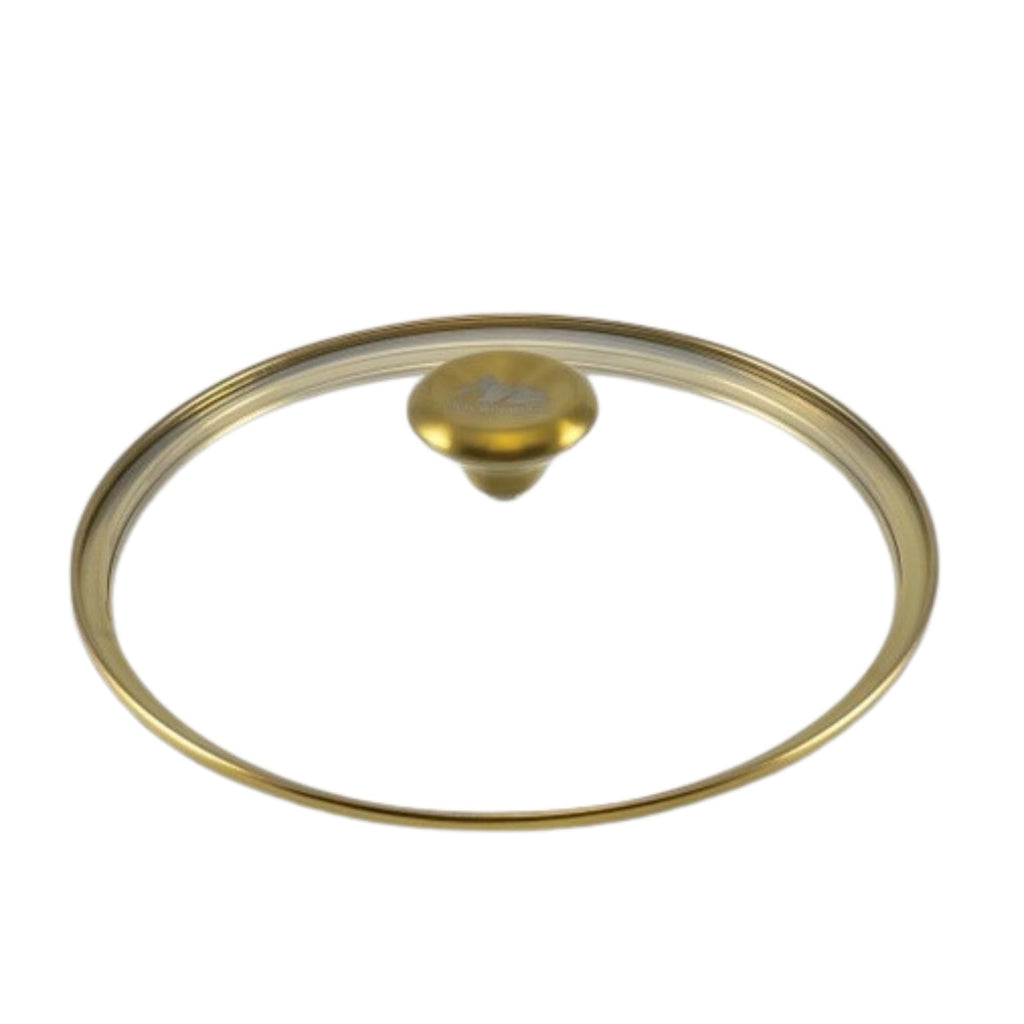 10" Tempered Glass Lid with Steam Vent & Stainless Steel Rim E693