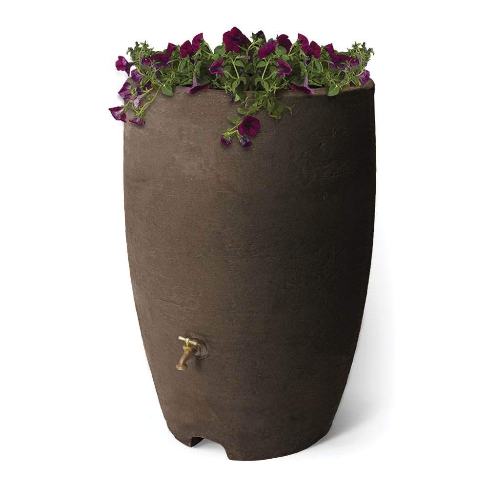 50 Gallon Plastic Rain Barrel 2 Pack V274