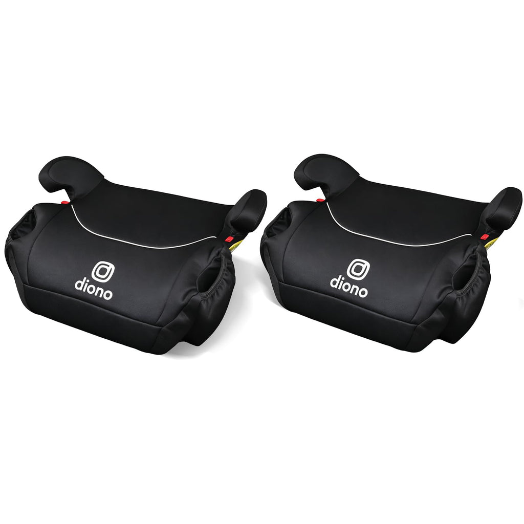 Black Backless Booster Car Seats, Pack of 2 E1228