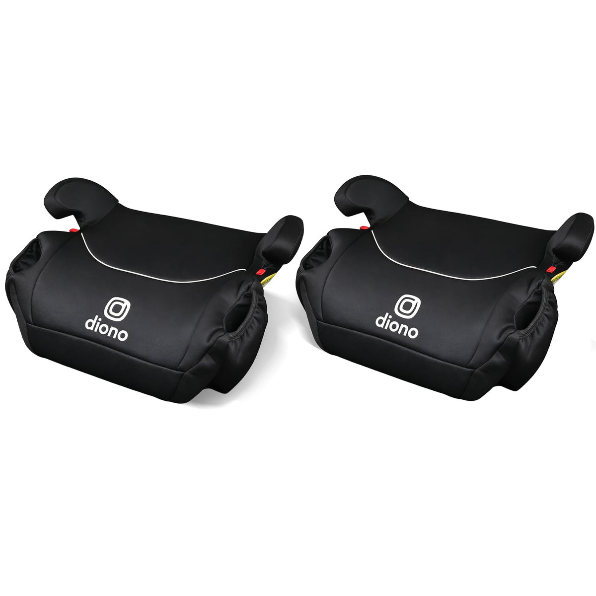 Black Backless Booster Car Seats, Pack of 2 E1228