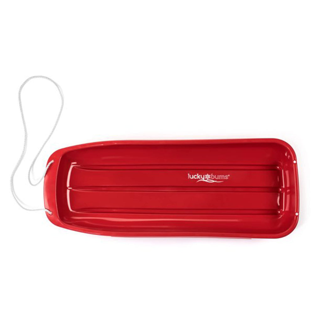 48 Inch Plastic Snow Toboggan Sled with Pull Rope D442216