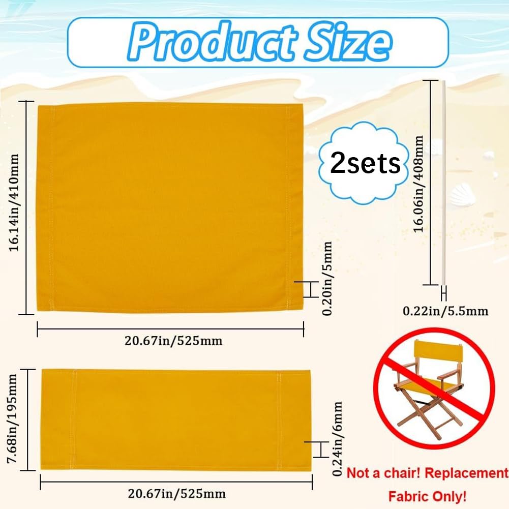 2 Sets Canvas Director Chair Covers Z68550
