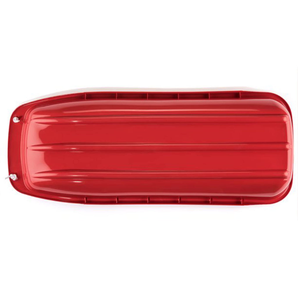 48 Inch Plastic Snow Toboggan Sled with Pull Rope D442216