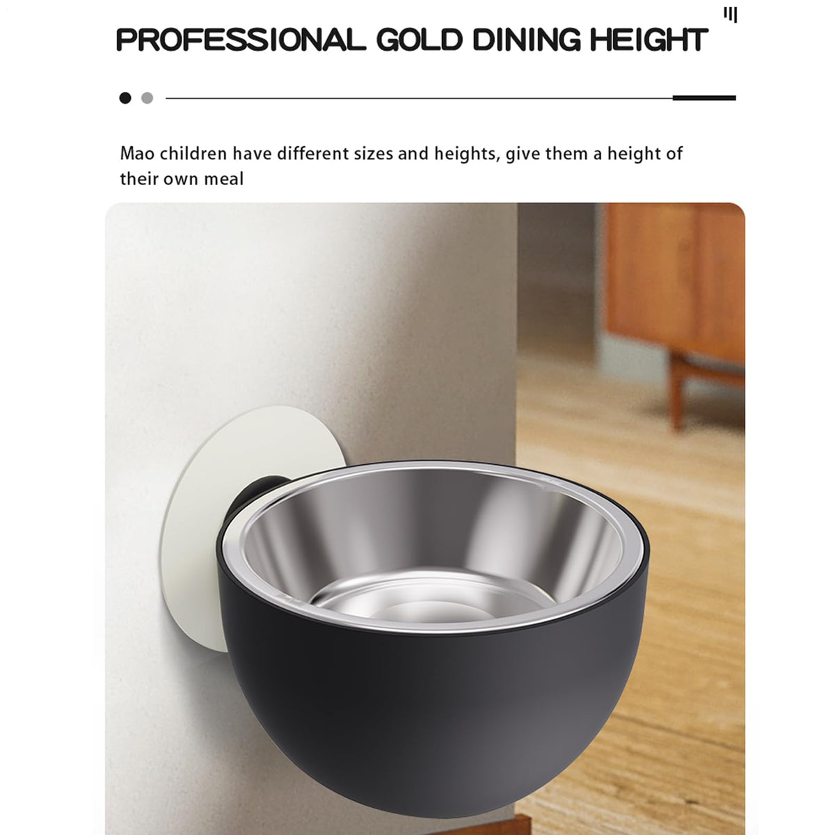 Wall Mounted Pet Bowls Dishwasher Safe O5883