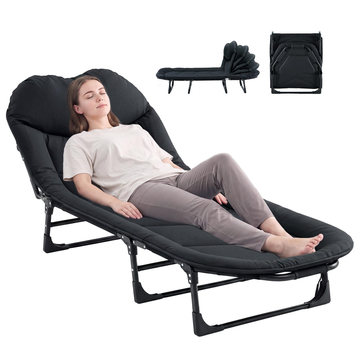 Camping Cot with Mattress X92577