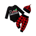 Newborn Baby Boy Christmas Outfit 3Pcs 0-18 Months L2860