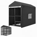 8x4 FT Heavy Duty Outdoor Dog Kennel with Full Cover R2129