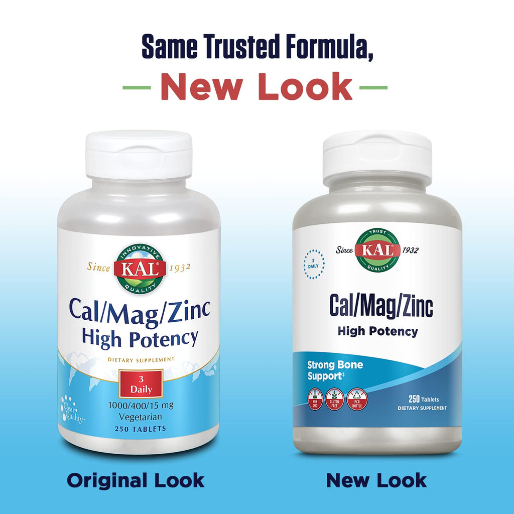 Cal Mag Zinc Supplement 250 Tablets U8722