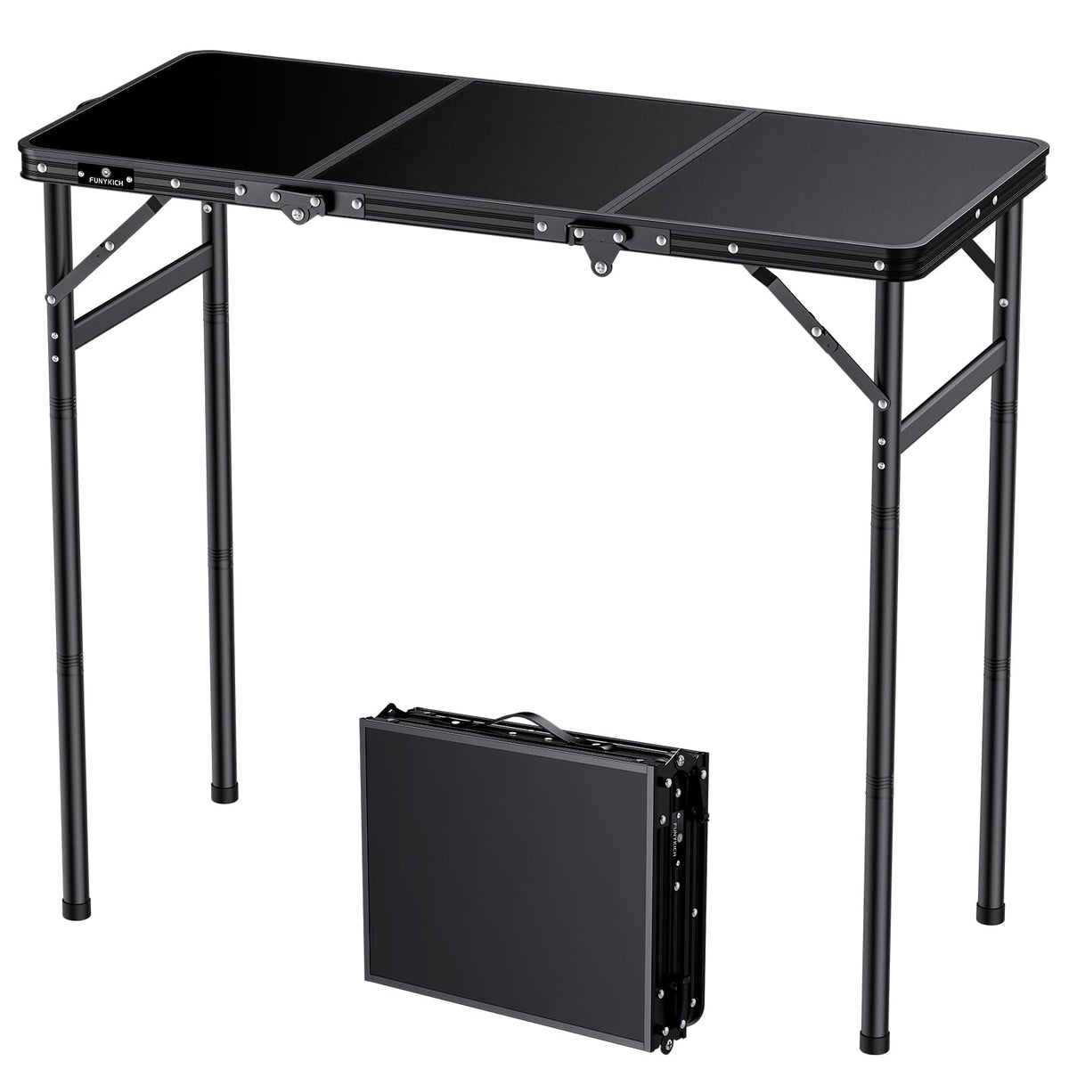 Aluminum Folding Camping Table 3 Height Adjustable J40747