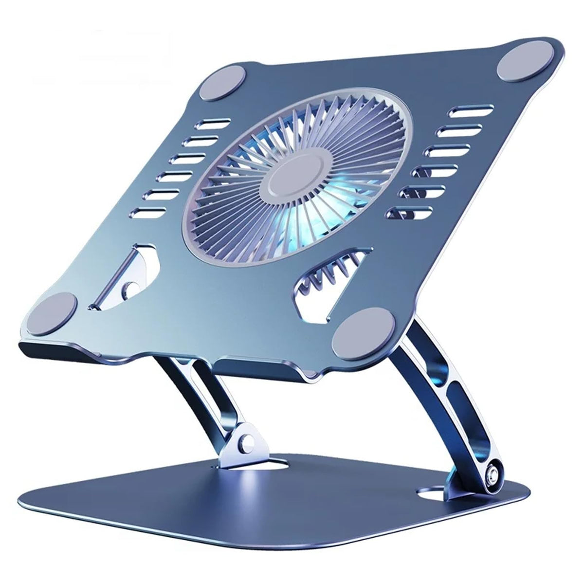 Laptop Cooling Pad Stand Blue & Gray V80654