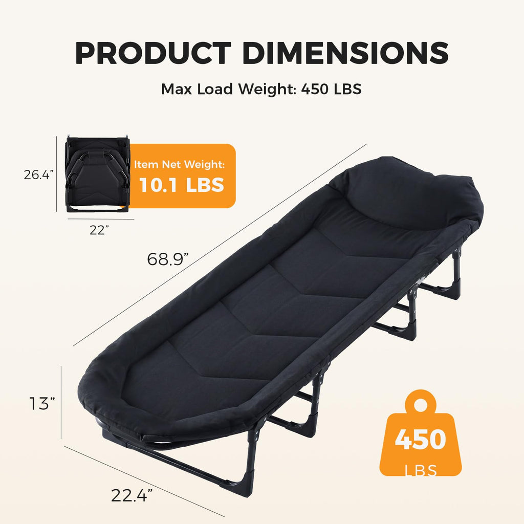 Camping Cot with Mattress X92577