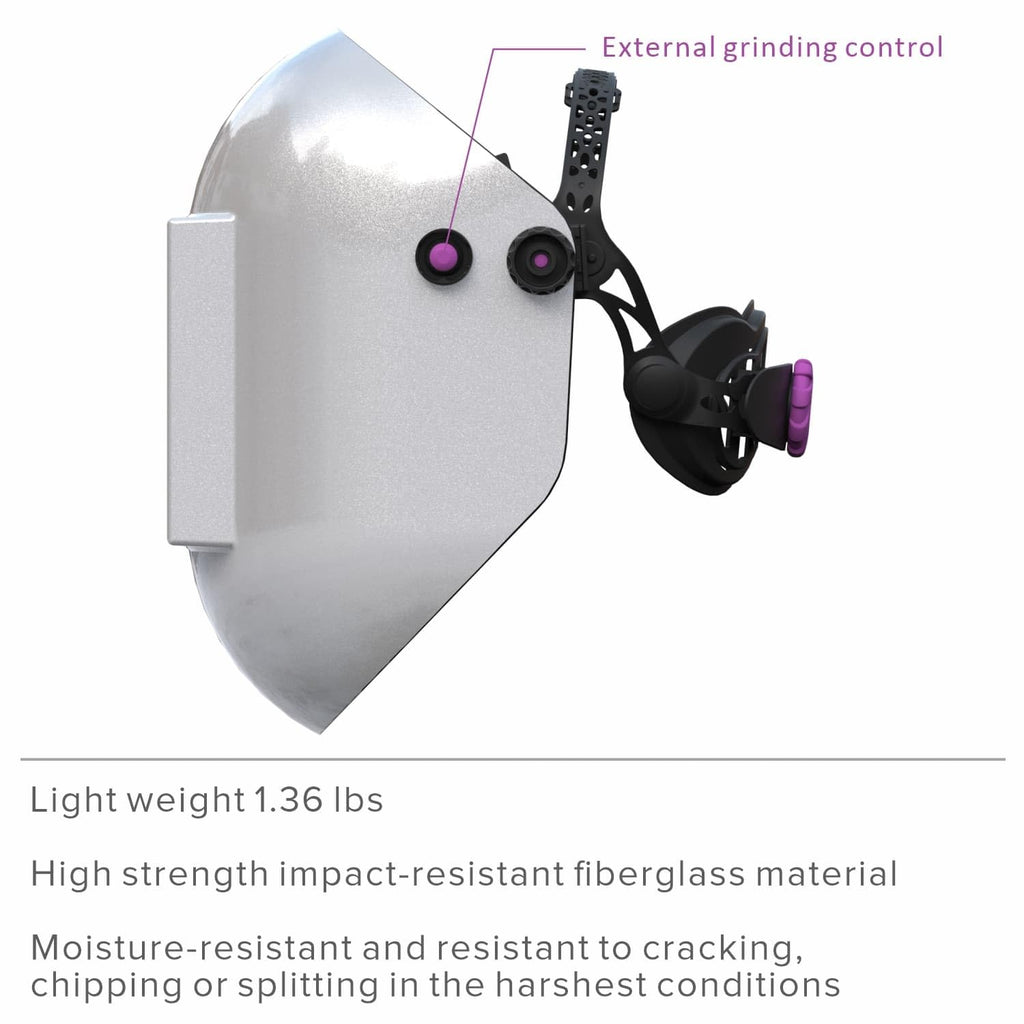 4 1/2" x 5 1/4" Fibreglass Auto Darkening Welding Hood N438