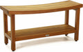 36" Teak Shower Bench with Shelf J6868