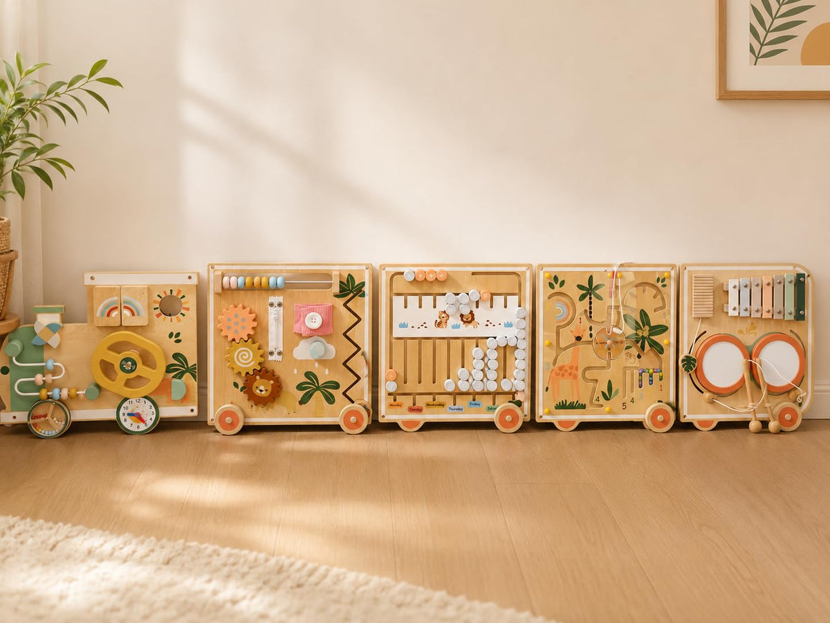 Montessori Wooden Activity Wall Board for Toddlers 18M+ P8393