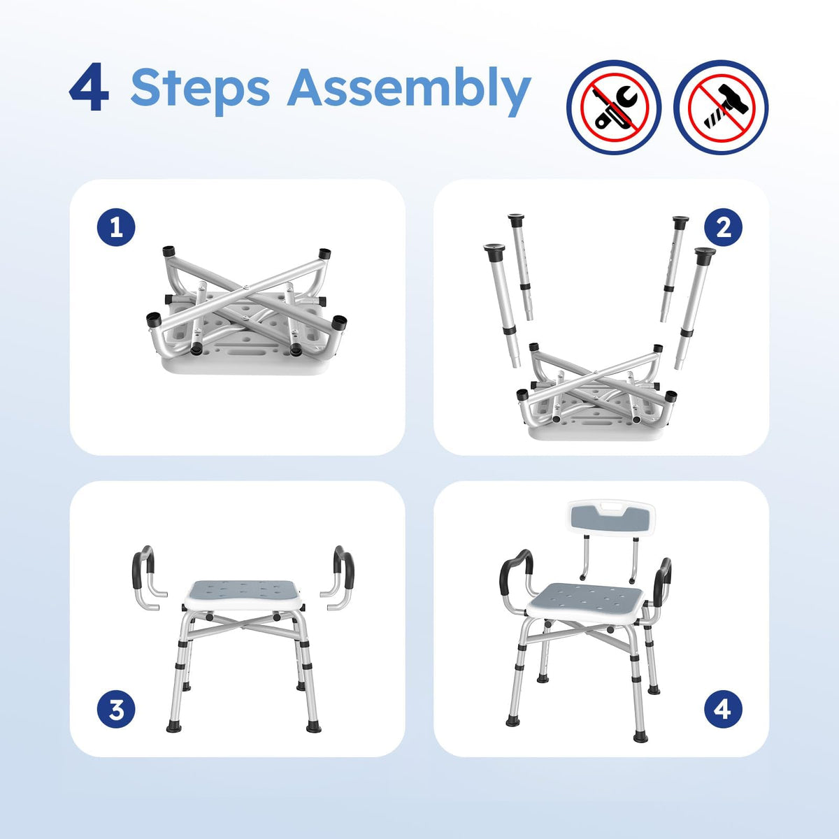 Shower Chair with Arms and Back V37942