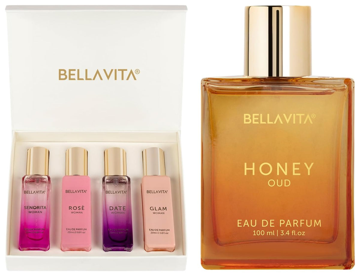 Honey Oud Vanilla Floral Bergamot Perfume Gift Set I398