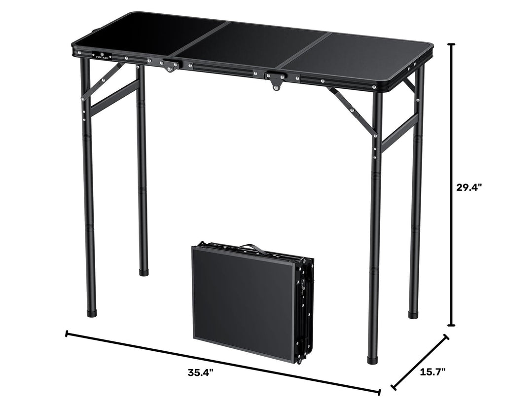 Aluminum Folding Camping Table 3 Height Adjustable J40747
