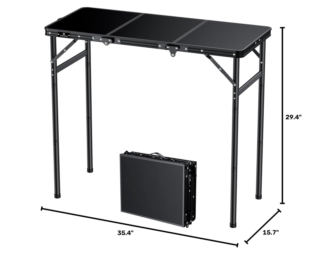 Aluminum Folding Camping Table 3 Height Adjustable J40747