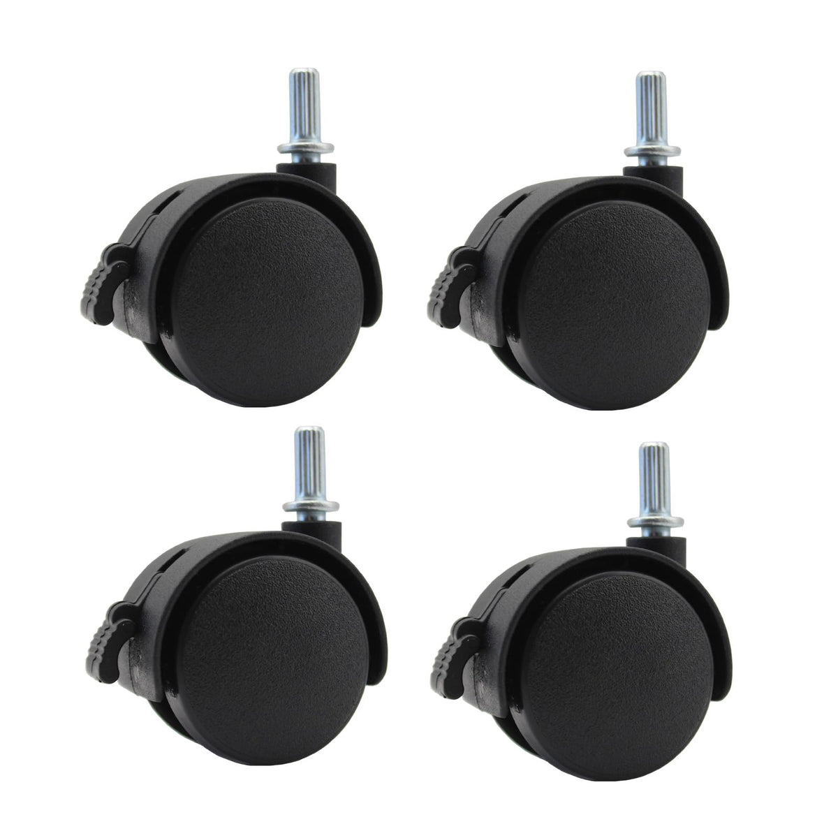 1.5 Inch Locking Swivel Caster Wheels 4 Pack D944