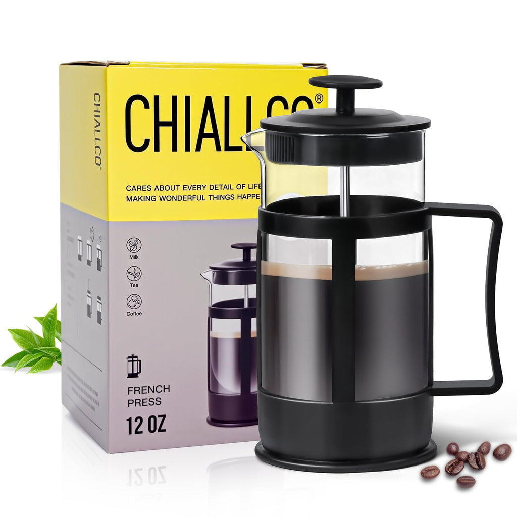 12OZ Glass Stainless Steel French Press Coffee Maker R149
