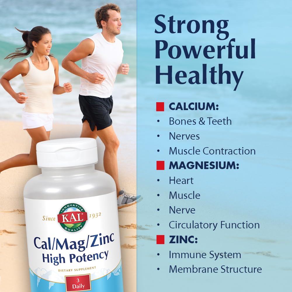 Cal Mag Zinc Supplement 250 Tablets U8722