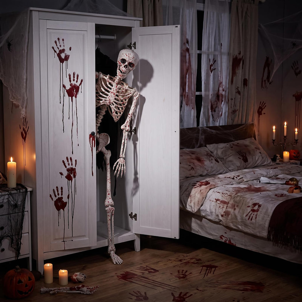 5.4FT Posable Life Size Skeleton Full Body Q592