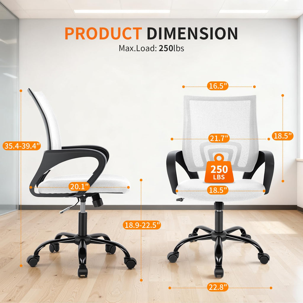 Ergonomic White Mesh Office Chair G25041