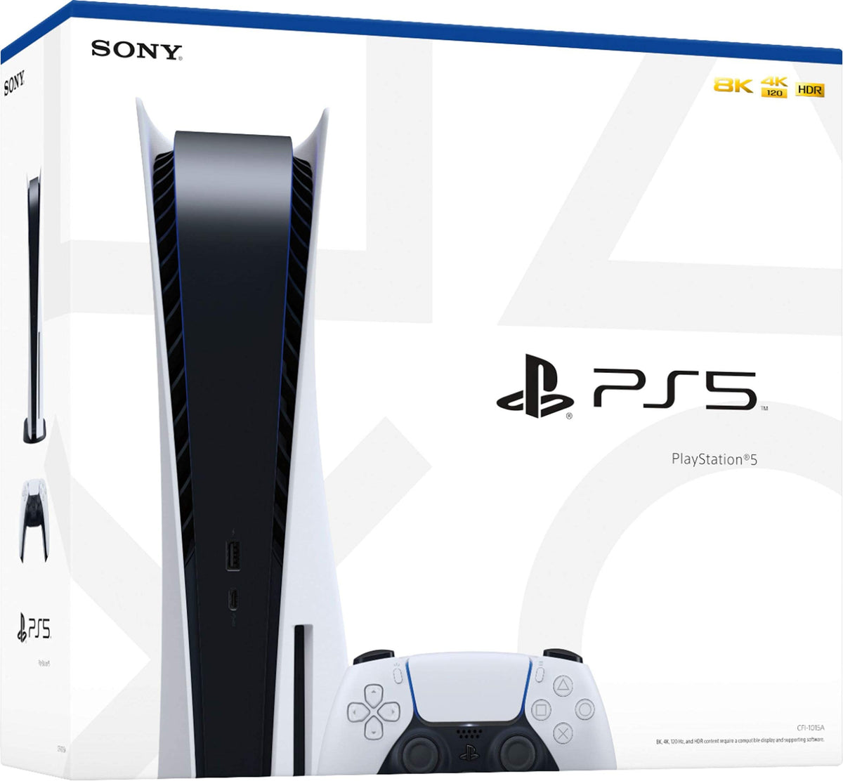 Playstation 5 Disc Version Console with Additional Controller X1346