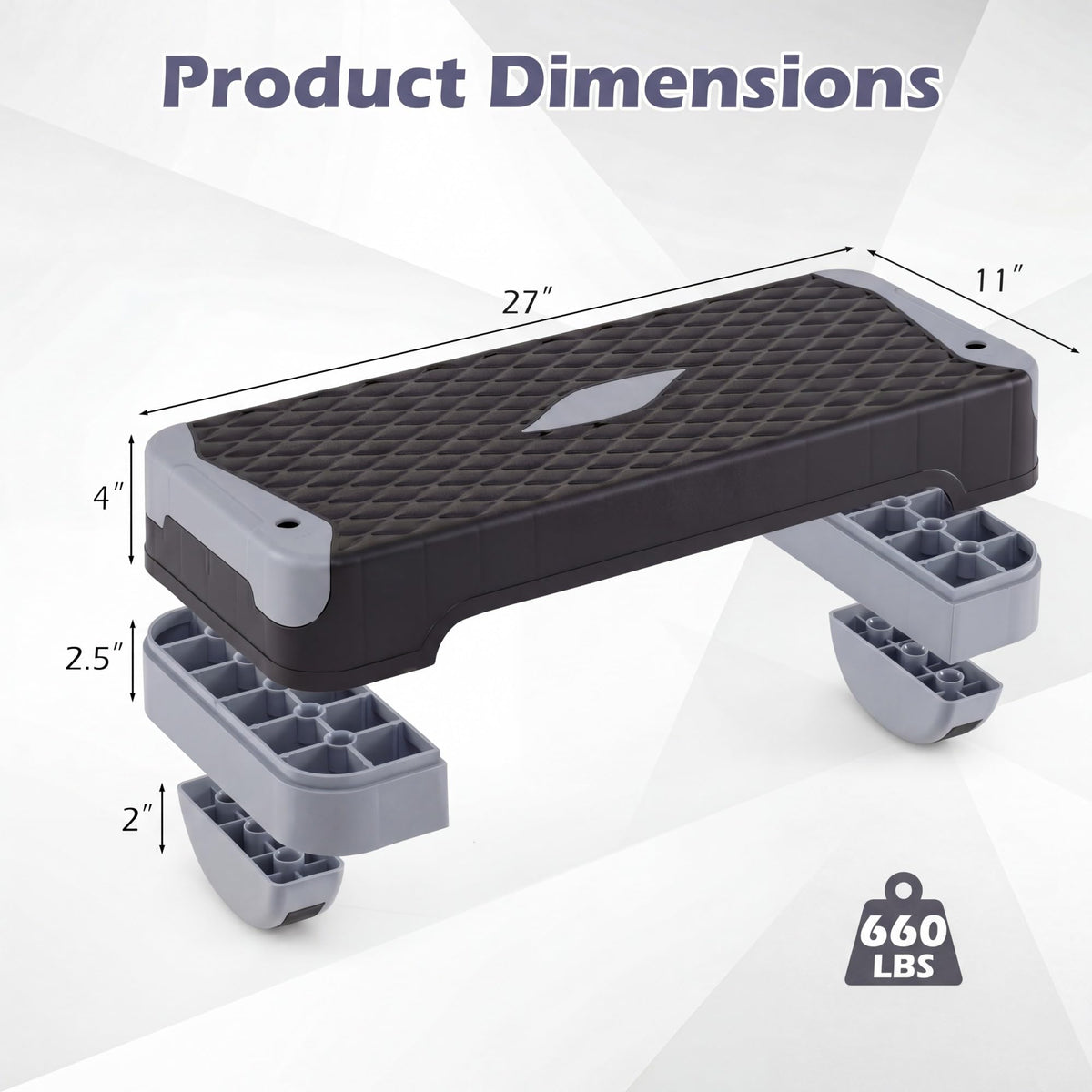 Adjustable 5 in 1 Aerobic Step Platform D113