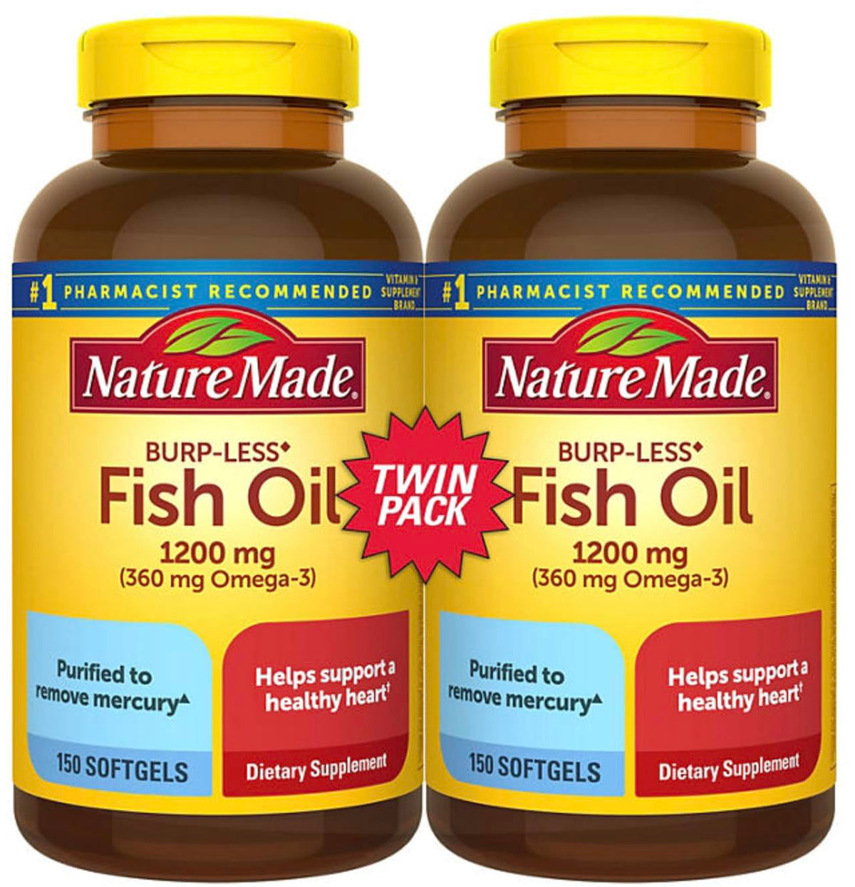 1200 mg Omega 3 Fish Oil Softgels V302694