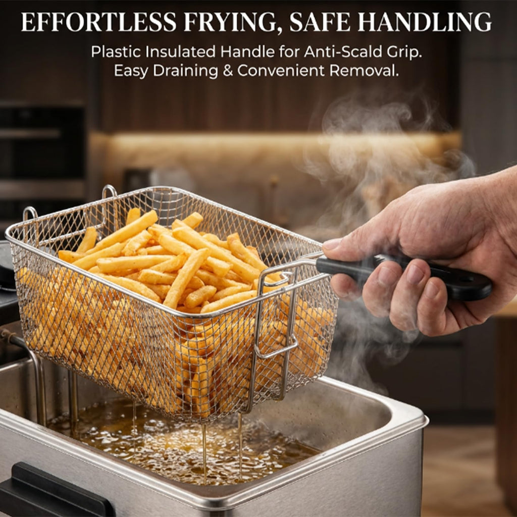 Stainless Steel Fry Basket with Detachable Handle L914214