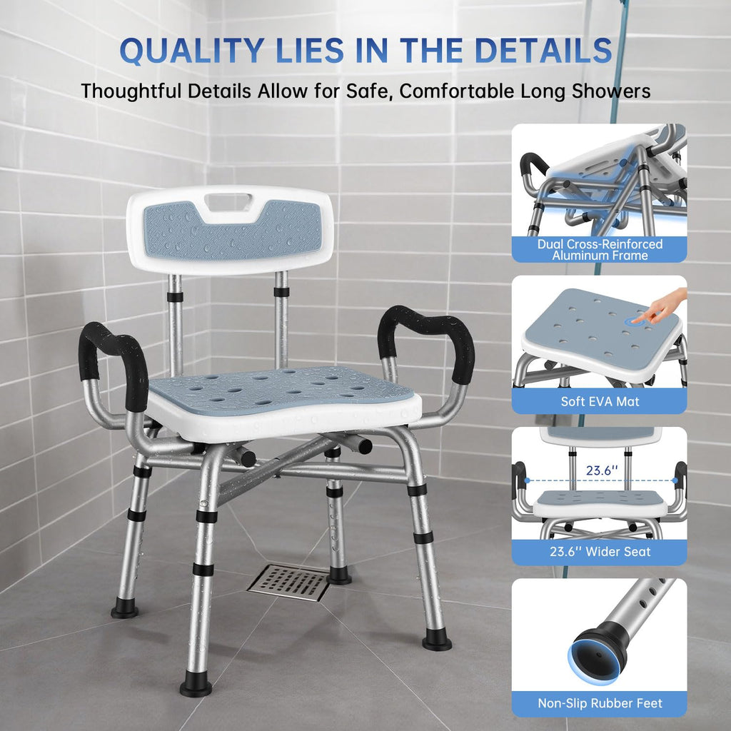 Shower Chair with Arms and Back V37942