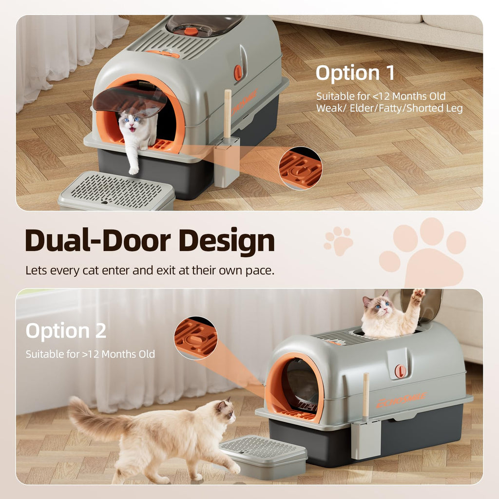 Stainless Steel Cat Litter Box with Lid L93959