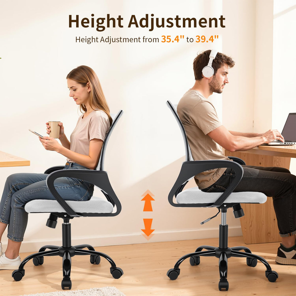 Ergonomic White Mesh Office Chair G25041