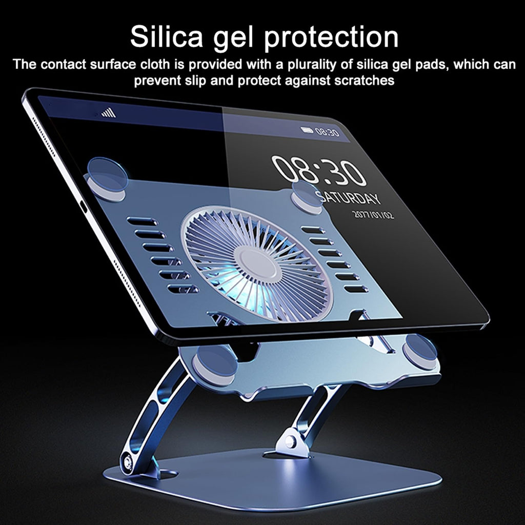 Laptop Cooling Pad Stand Blue & Gray V80654