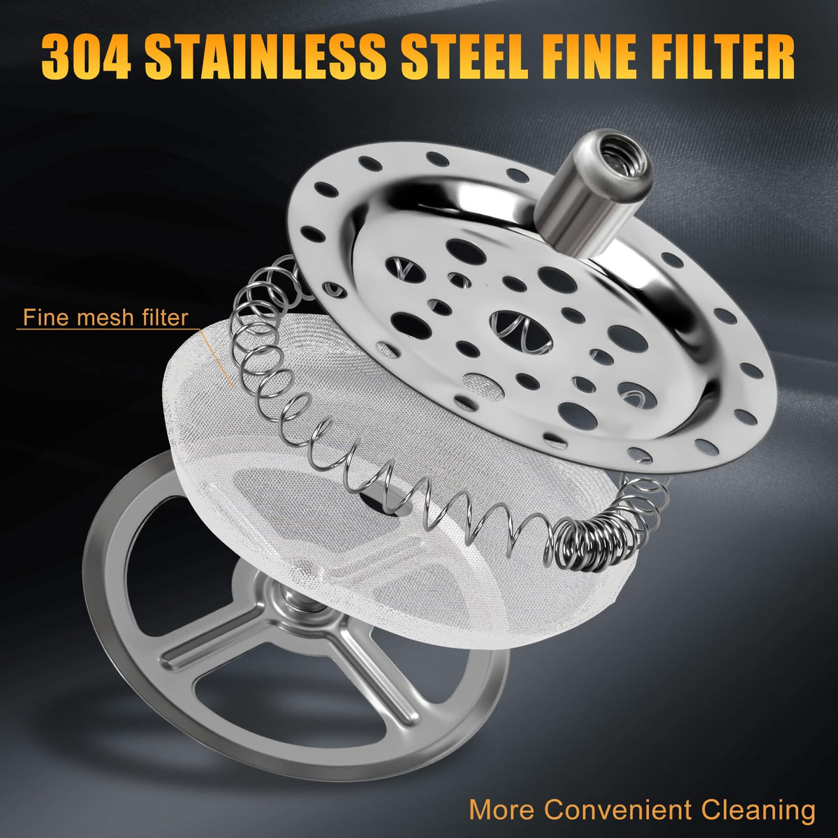 12OZ Glass Stainless Steel French Press Coffee Maker R149