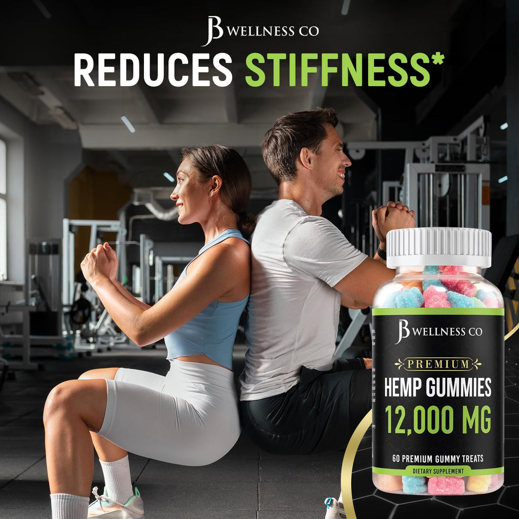 Hemp Gummies 12,000 Vitamins & Omega 3,6,9 120 Count J157