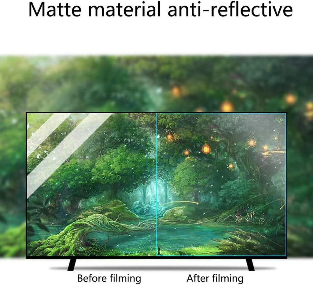 Matte Anti-Glare TV Screen Protector, 32-75 Inch Anti Blue Light Film I667