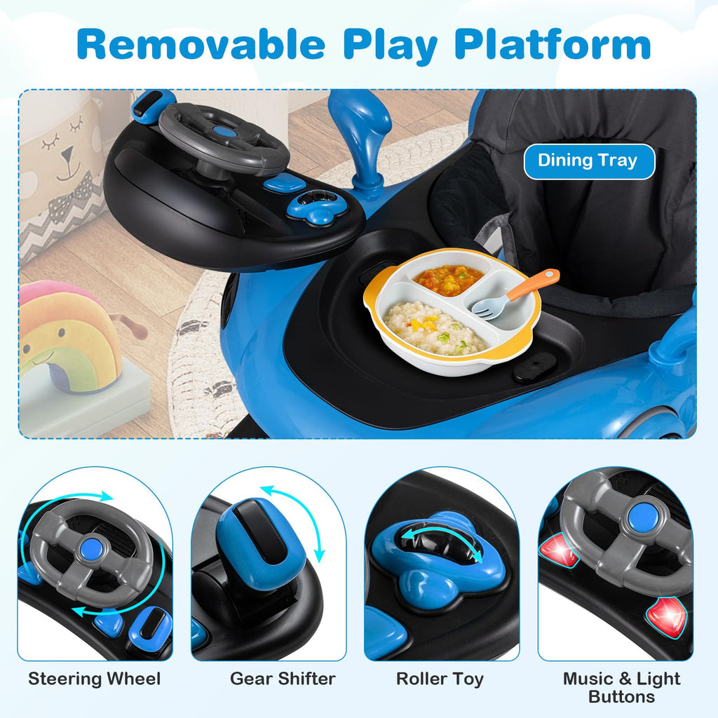 Foldable Adjustable Baby Walker with Wheels F7877
