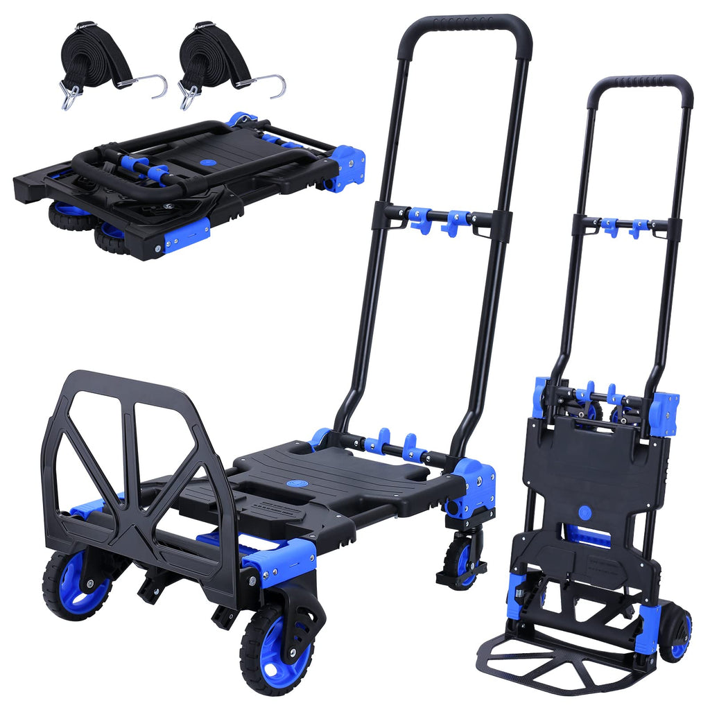 2-in-1 Foldable Hand Truck Dolly 330LB Capacity F189473