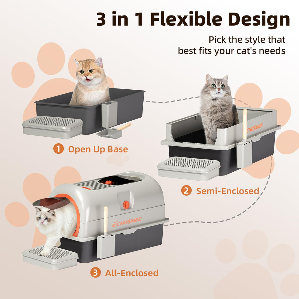 Stainless Steel Cat Litter Box with Lid L93959