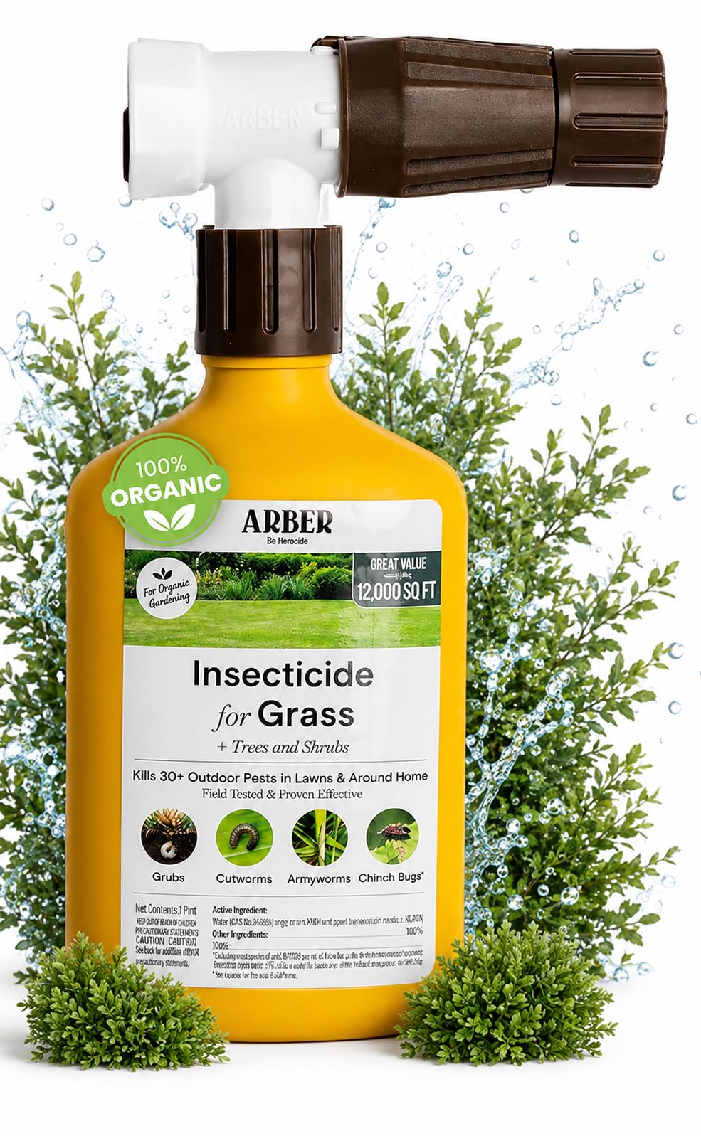 Organic Grub Killer & Lawn Insecticide 16 oz D3916