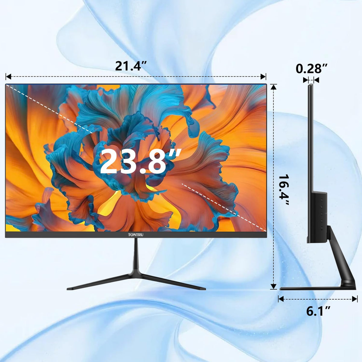 23.8 inch Full HD VA Monitor 75Hz Black S138