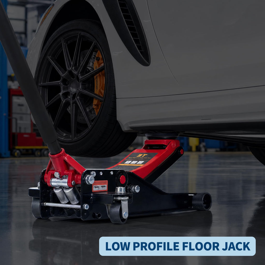 3 Ton Low Profile Steel Hydraulic Floor Jack L77037